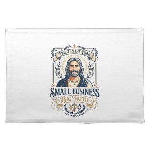 Jesus Boutique Small Business Owner Shirt Christia Cloth Placemat