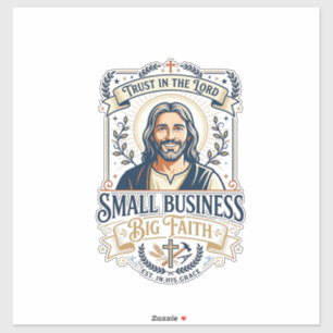 Jesus Boutique Small Business Owner Shirt Christia Sticker