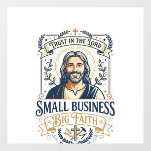 Jesus Boutique Small Business Owner Shirt Christia Window Cling
