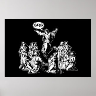 Jesus BRB lol Poster