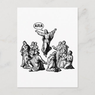 Jesus BRB lol shirt Postcard