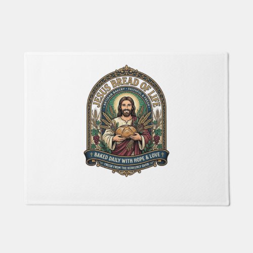Jesus Bread Of Life Jesus Bread Life Bakery Christ Doormat