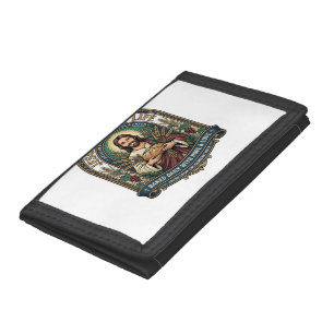Jesus Bread Of Life Jesus Bread Life Bakery Christ Tri-fold Wallet