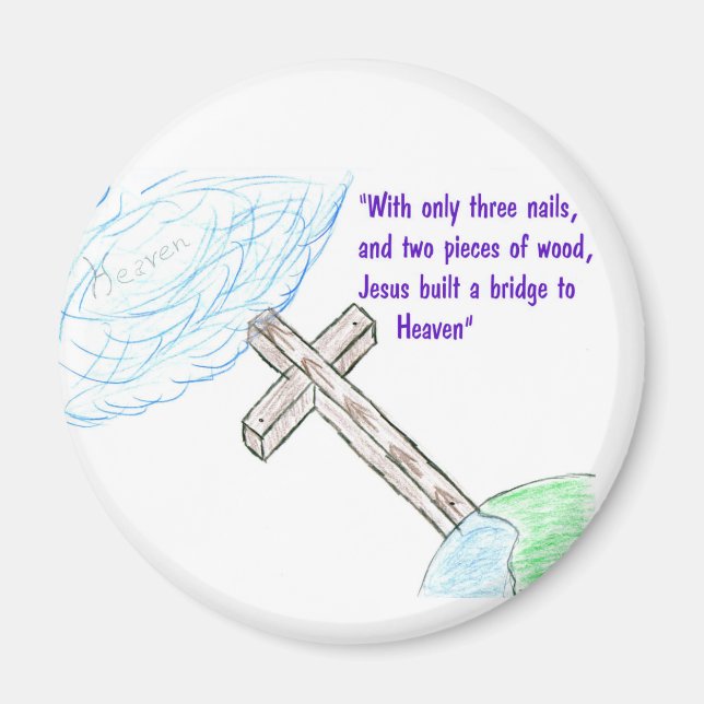 Jesus bridge magnet (Front)