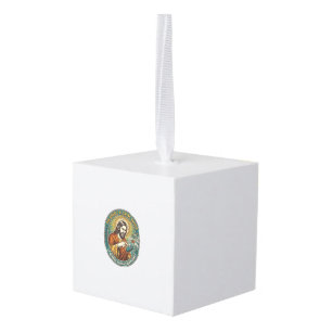 Jesus Broken Double Clicking Mouse IT Office Tech Cube Ornament
