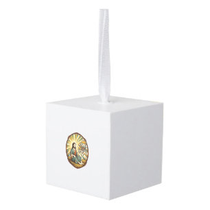 Jesus Broken Folding Chair Party Foul Clumsy Weigh Cube Ornament