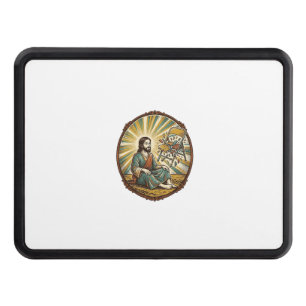 Jesus Broken Folding Chair Party Foul Clumsy Weigh Hitch Cover
