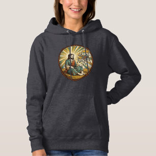 Jesus Broken Folding Chair Party Foul Clumsy Weigh Hoodie