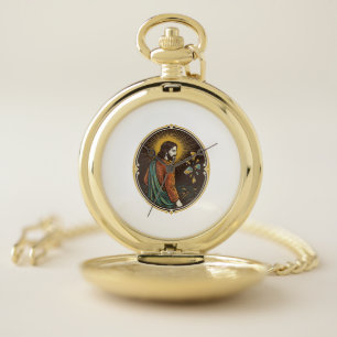 Jesus Broken Glass Dance Floor Party Danger Club H Pocket Watch
