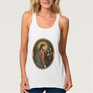 Jesus Broken Glass Dance Floor Party Danger Club H Tank Top
