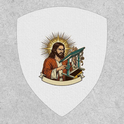 Jesus Broken Standing Desk Stuck Halfway Office Hu Patch