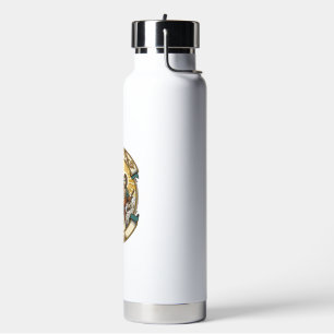 Jesus Broken Umbrella Blown Inside Out Windy Storm Water Bottle