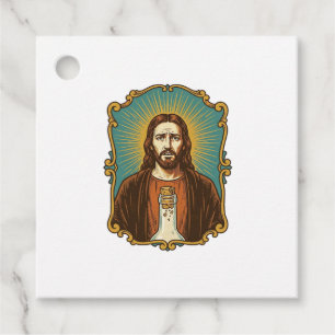 Jesus Broken Wine Cork Stuck Bottle Sommelier Part Favor Tags