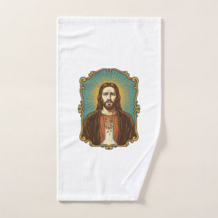 Jesus Broken Wine Cork Stuck Bottle Sommelier Part Hand Towel