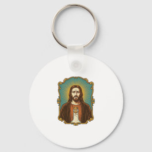 Jesus Broken Wine Cork Stuck Bottle Sommelier Part Keychain
