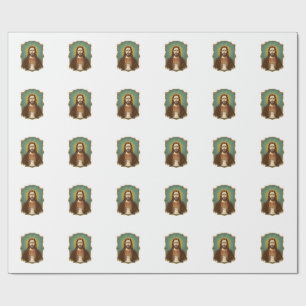 Jesus Broken Wine Cork Stuck Bottle Sommelier Part Wrapping Paper