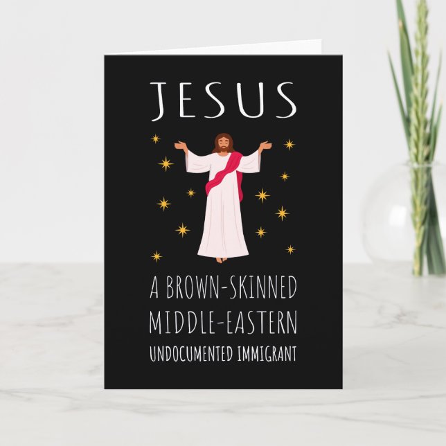 Jesus Brown-Skinned Undocumented Immigrant I Card (Front)