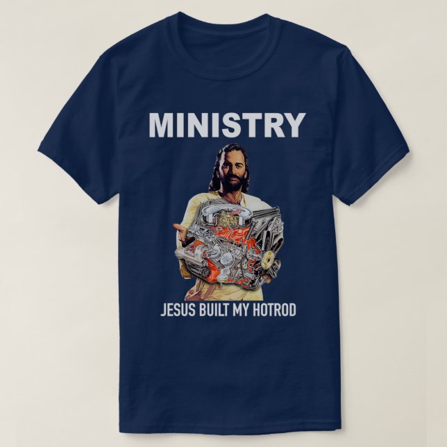 Jesus Built My Hotrod T-Shirt (Design Front)
