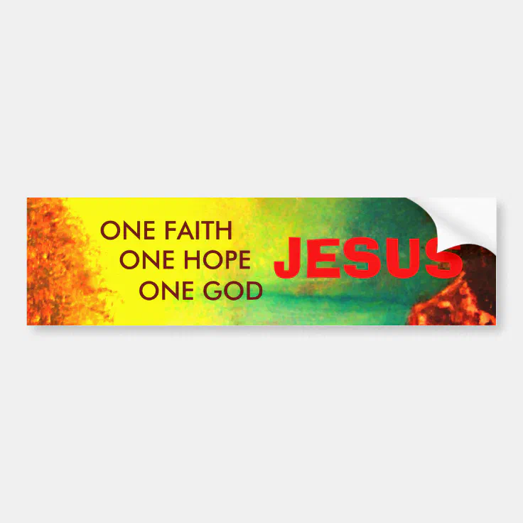 JESUS Bumper Sticker Zazzle