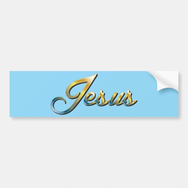 Jesus  bumper sticker (Front)