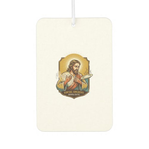 Jesus Burned Finger Taking Plate Out Microwave Kit Air Freshener