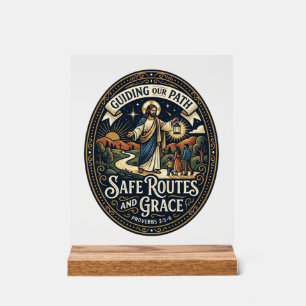 Jesus Bus Driver Transit Worker Shirt Faith Based Acrylic Sign