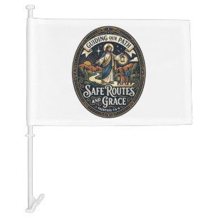 Jesus Bus Driver Transit Worker Shirt Faith Based  Car Flag