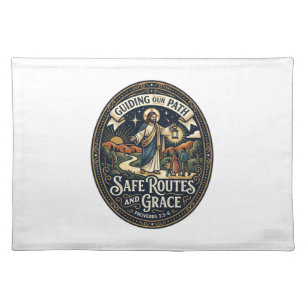 Jesus Bus Driver Transit Worker Shirt Faith Based Cloth Placemat