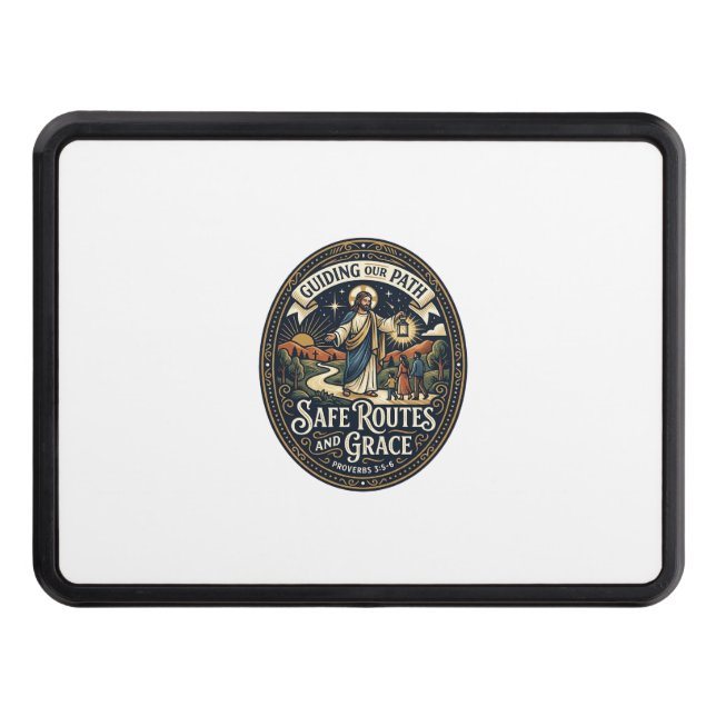 Jesus Bus Driver Transit Worker Shirt Faith Based  Hitch Cover (Front)