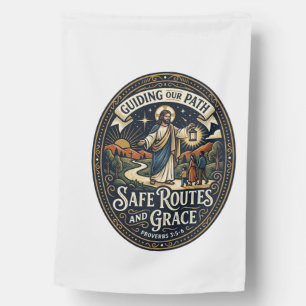 Jesus Bus Driver Transit Worker Shirt Faith Based  House Flag
