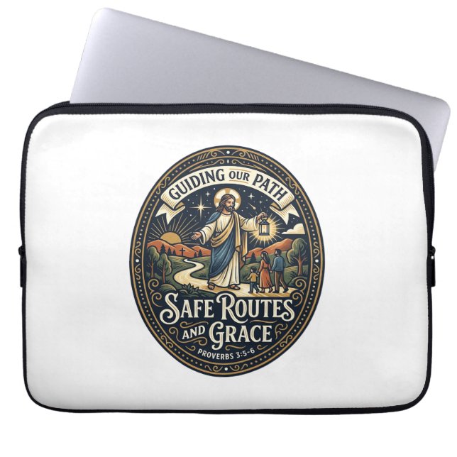 Jesus Bus Driver Transit Worker Shirt Faith Based  Laptop Sleeve (Front)
