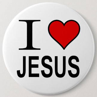 Jesus Button Jesus gifts I love Jesus logo