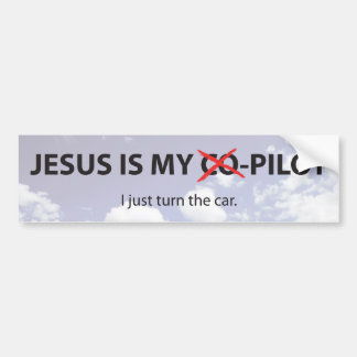 Jesus -C-o-Pilot Bumper Sticker