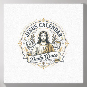 Jesus Calendar Daily Grace Jesus Calendar Daily Gr Canvas Photo Tile