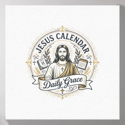 Jesus Calendar Daily Grace Jesus Calendar Daily Gr Canvas Photo Tile