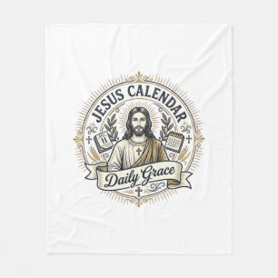 Jesus Calendar Daily Grace Jesus Calendar Daily Gr Fleece Blanket