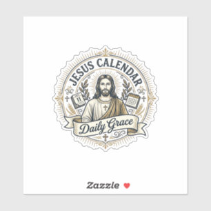 Jesus Calendar Daily Grace Jesus Calendar Daily Gr Sticker