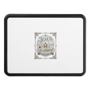 Jesus Calligraphy Sacred Lettering Jesus Calligrap Hitch Cover
