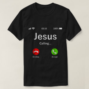 Jesus Calling Faith Phone Design T-Shirt