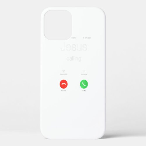 Jesus Calling Funny Jesus Phone Christian  iPhone 12 Case