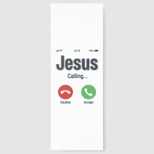 Jesus Calling Phone Screen Christian Shirt Design_ Bookmarks