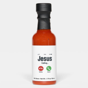 Jesus Calling Phone Screen Christian Shirt Design_ Hot Sauces