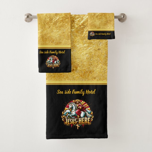 Jesus Calls Us Forward In Faith (B) Bath Towel Set (Insitu)