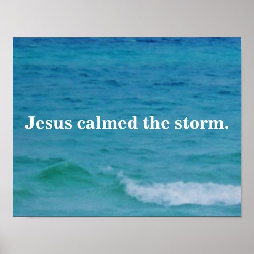 JESUS CALMED THE STORM POSTER