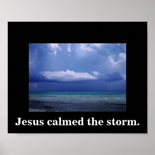 JESUS CALMED THE STORM POSTER