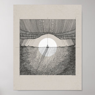 Jesus Calms the Storm - Hush, Be Still Bible Wall Poster