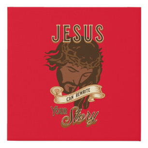 Jesus Can Rewrite Your Story Canvas Print