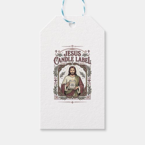 Jesus Candle Label Jesus Candle Christian Faith Vi