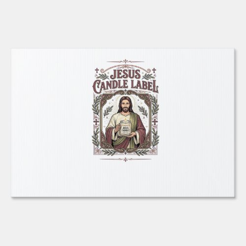 Jesus Candle Label Jesus Candle Christian Faith Vi Sign