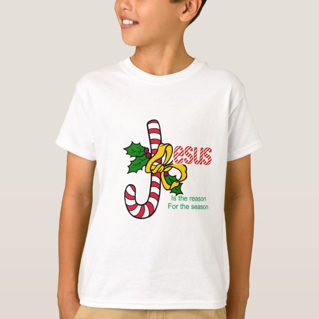 Jesus Candy Cane T-Shirt (Front)